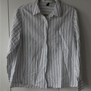 H&M Classic Striped Button Down Shirt